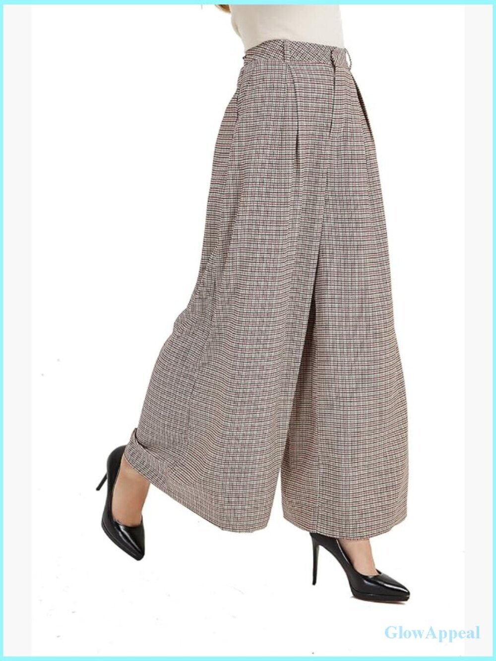 High Waist Wide Leg Palazzo Pants Trousers Casual Plus